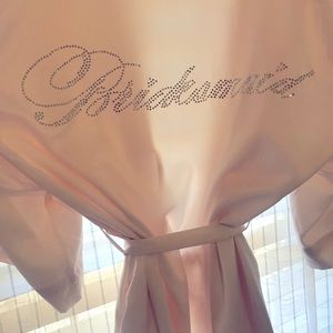 Bridesmaid robe Blush pink color size medium